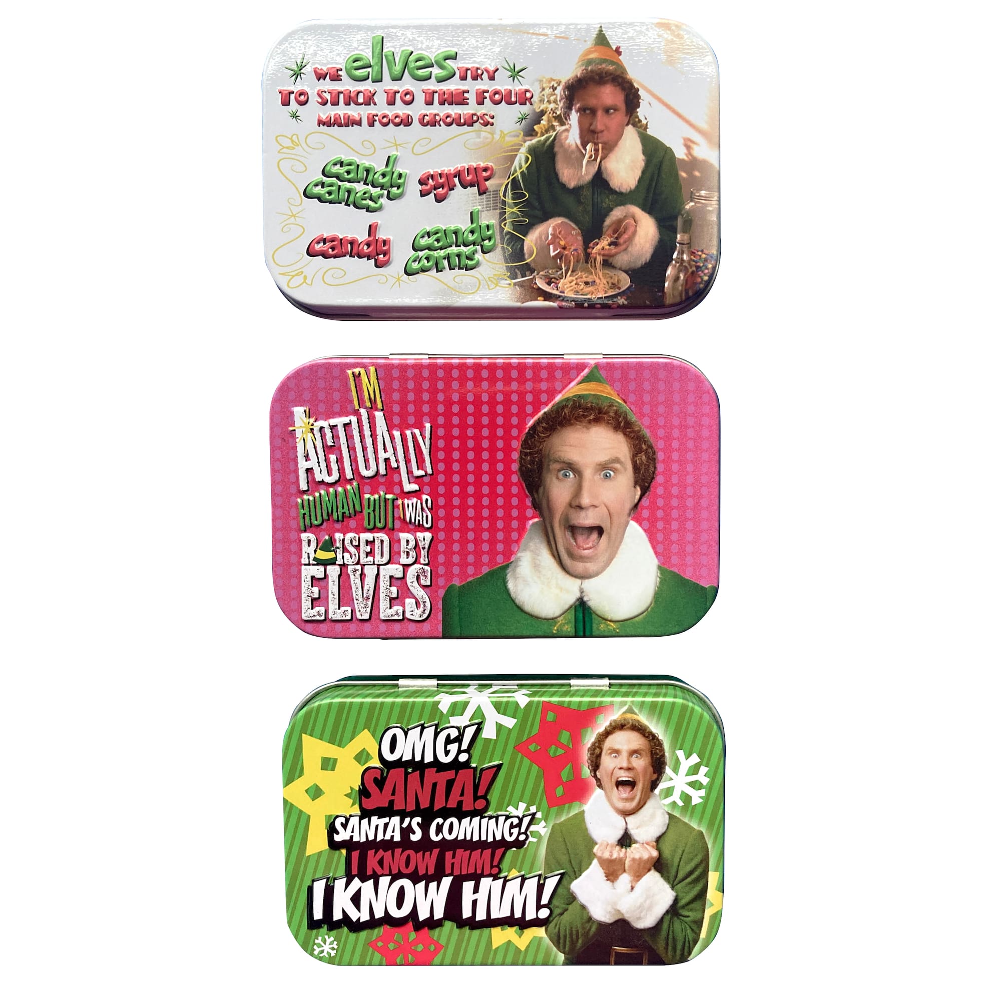 Assorted Elf Maple Syrup Candy Tin
